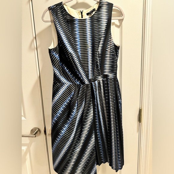 Tahari Multicolor Asymmetrical Dress sleeveless - Picture 2 of 6